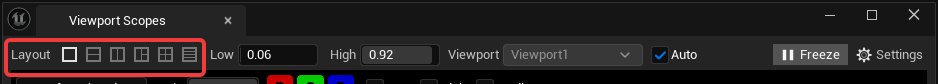 Viewport Scopes layout presets